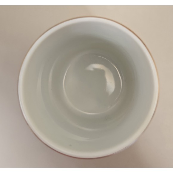 Small Porcelain Bird Saki Cup Gold Birds Gold Trim. Marked Japan - Picture 5 of 6